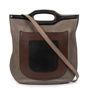 Authentic second-hand vintage Delvaux Tricolor Shoulder Bag buy online webshop LabelLOV