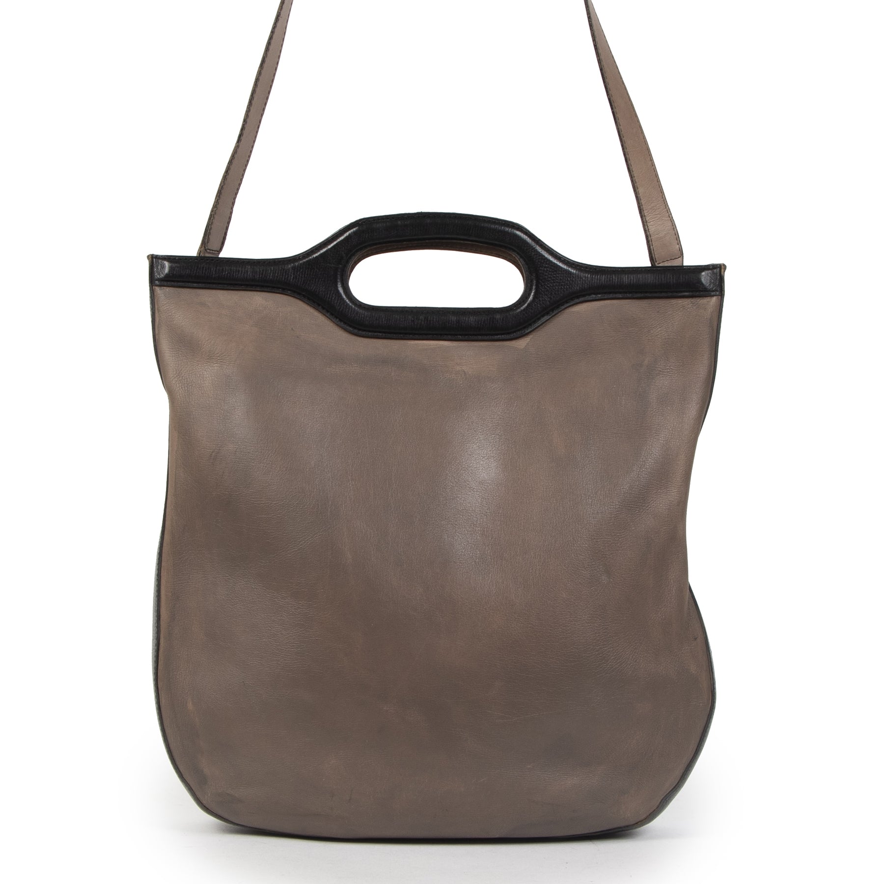 Authentieke tweedehands vintage Delvaux Tricolor Shoulder Bag koop online webshop LabelLOV