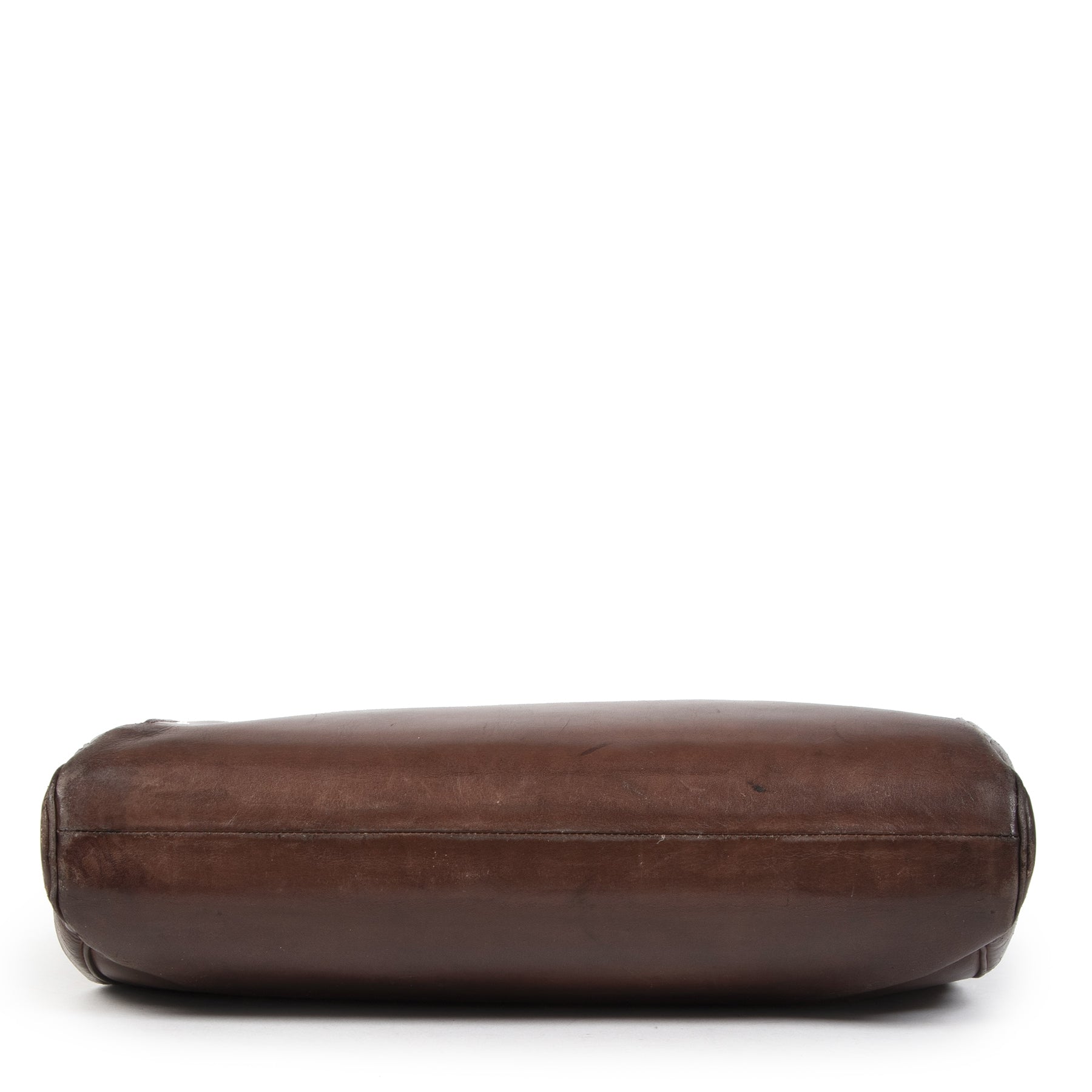 Authentique seconde-main vintage Delvaux Brown Top Handle Bag achète en ligne webshop LabelLOV