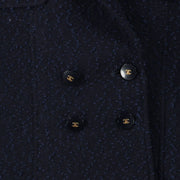 Are you looking for an authentic Chanel Dark Navy Tweed Jacket - size 42