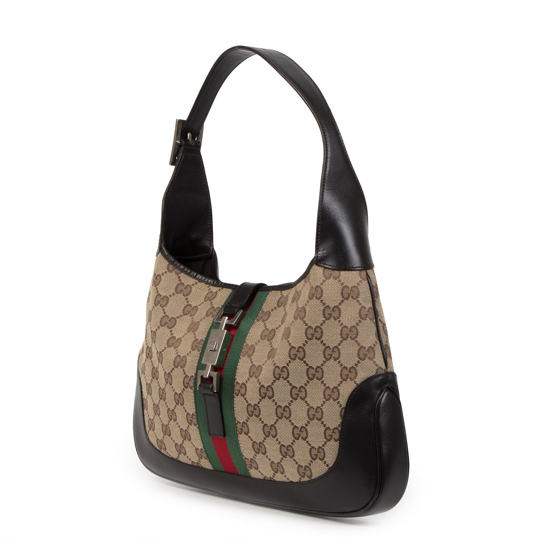 Sac à bandoulière Gucci GG Canvas Jackie O petit modèle