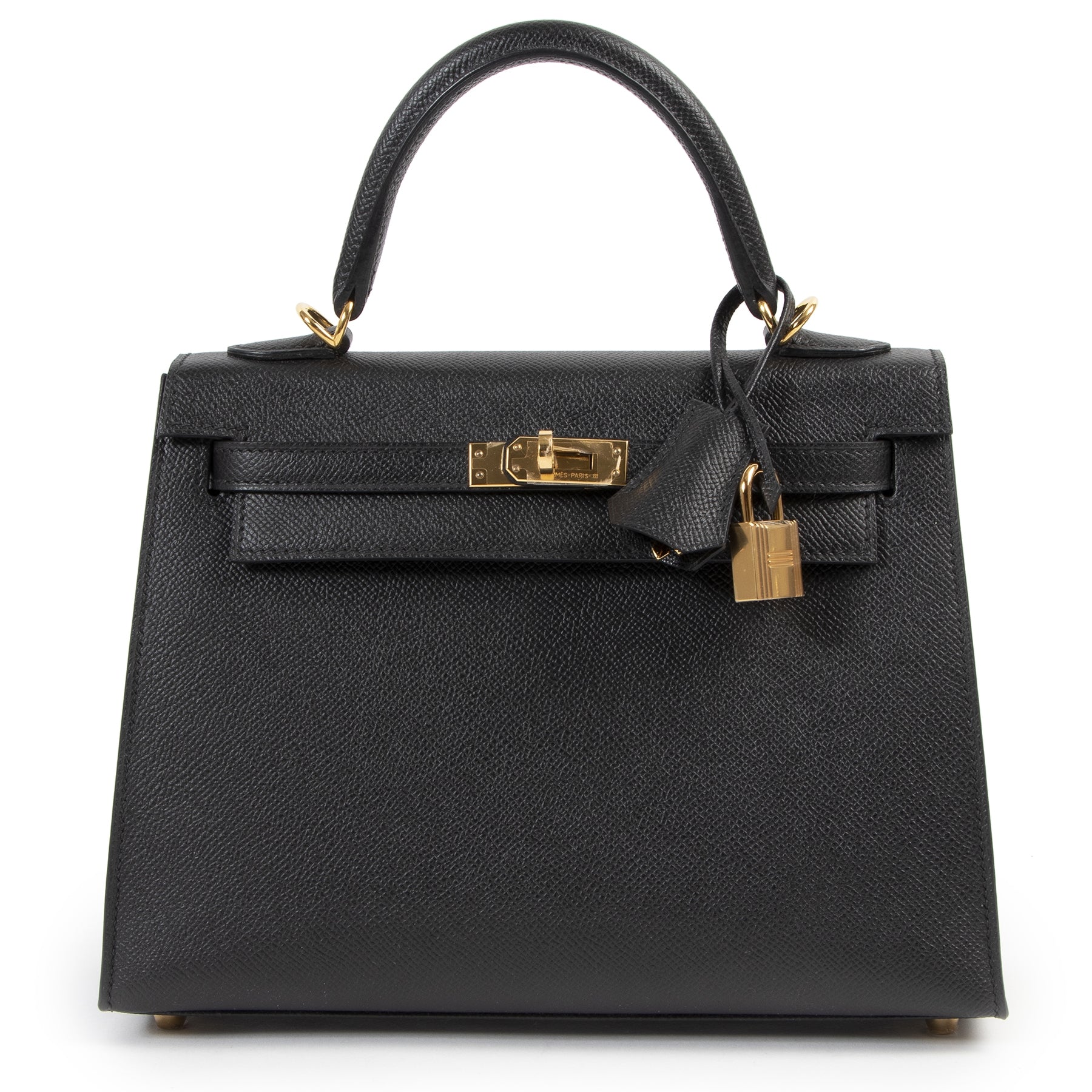 Hermès Kelly 25 Black Epsom GHW