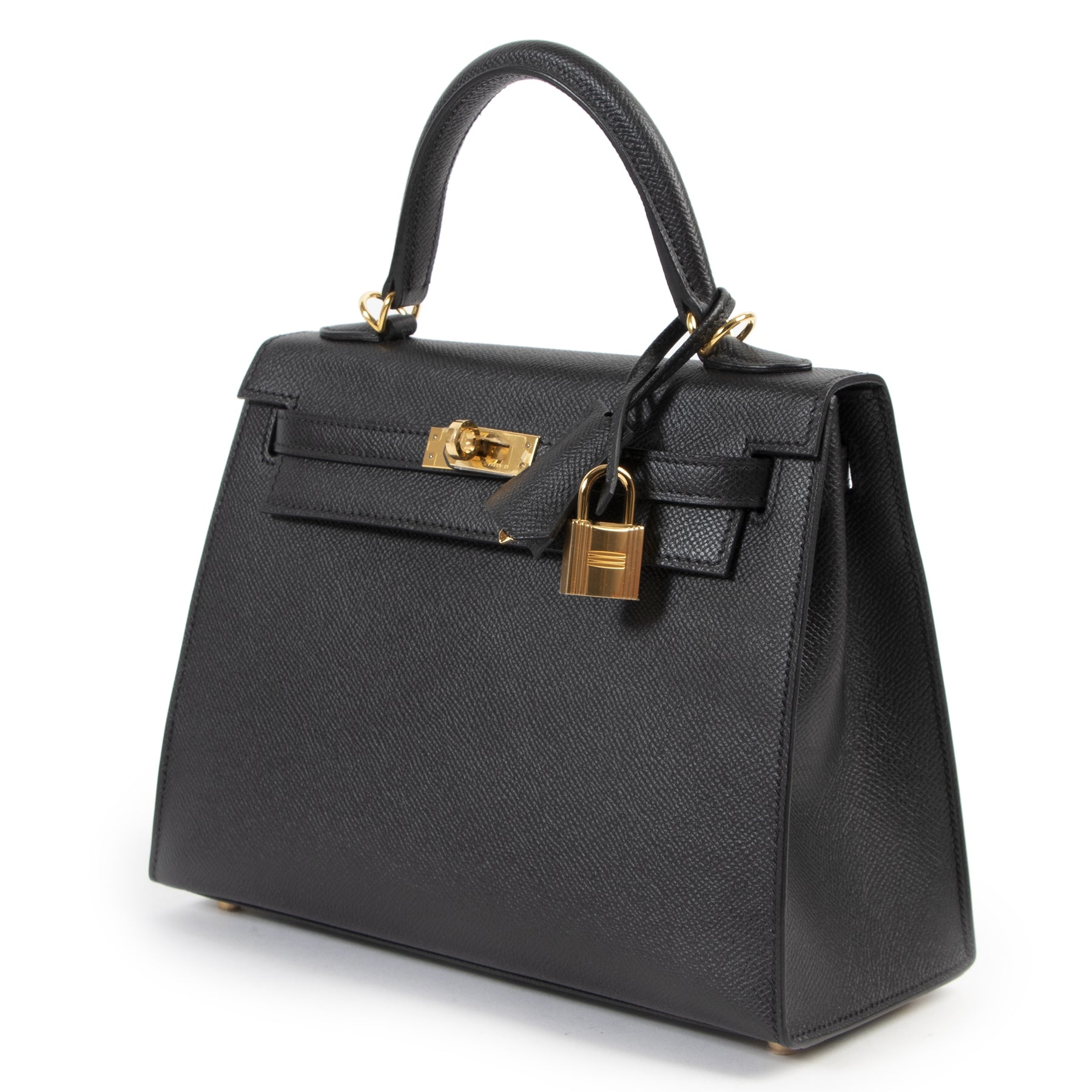 Hermès Kelly 25 Black Epsom GHW