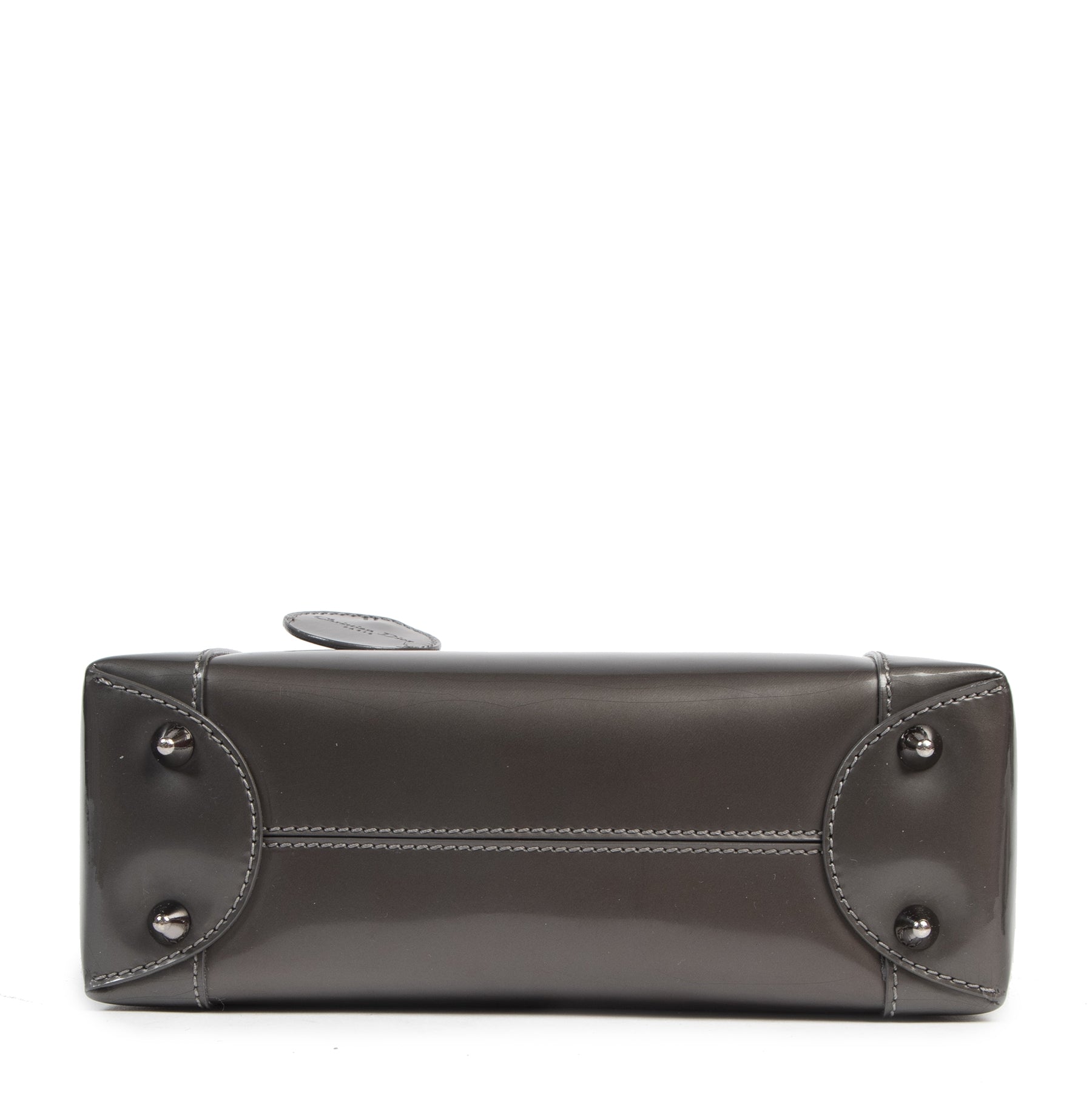 Authentic second-hand vintage Christian Dior Malice Grey Top Handle Bag buy online webshop LabelLOV