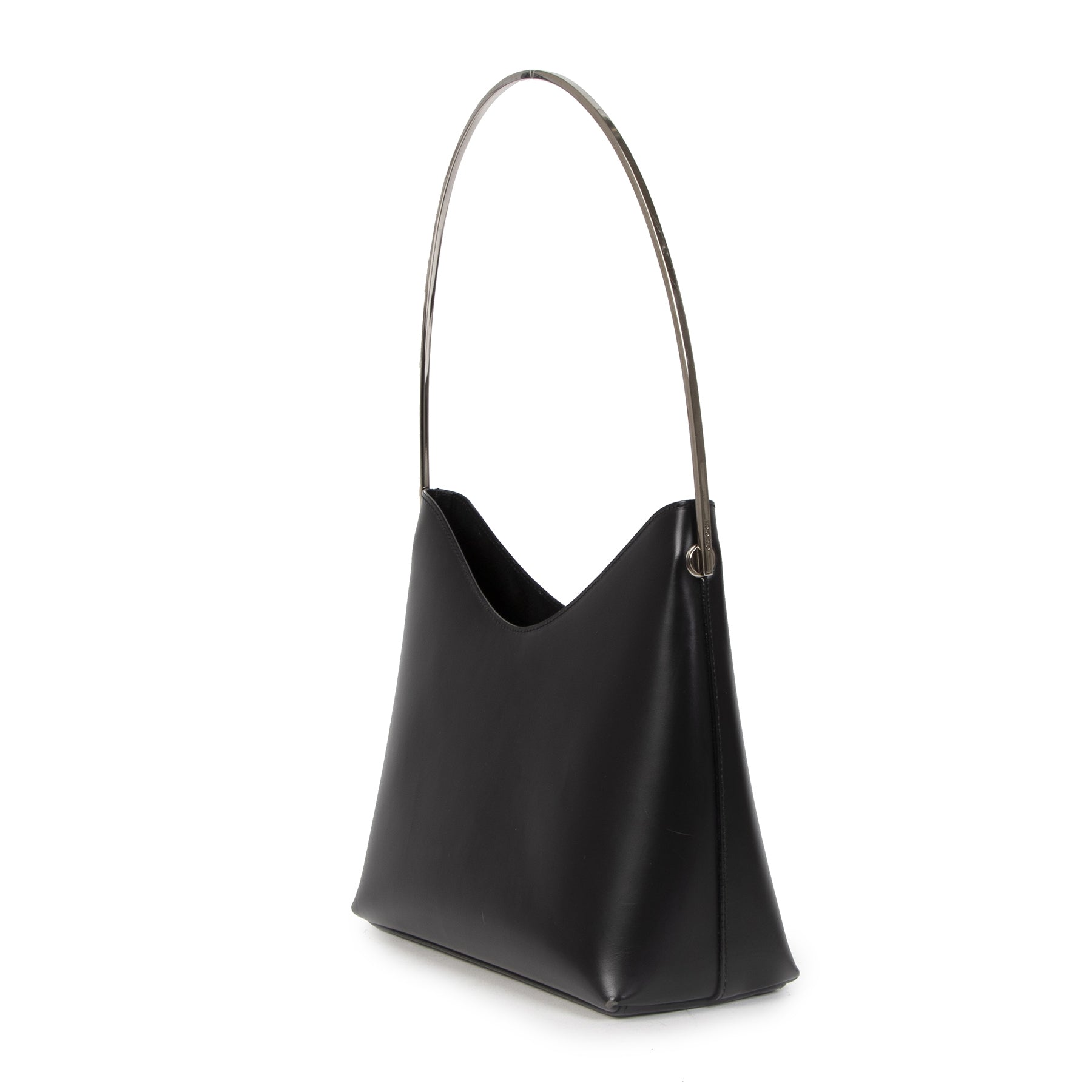 Authentic second-hand vintage Gucci Chrome Arc Shoulder bag buy online webshop LabelLOV