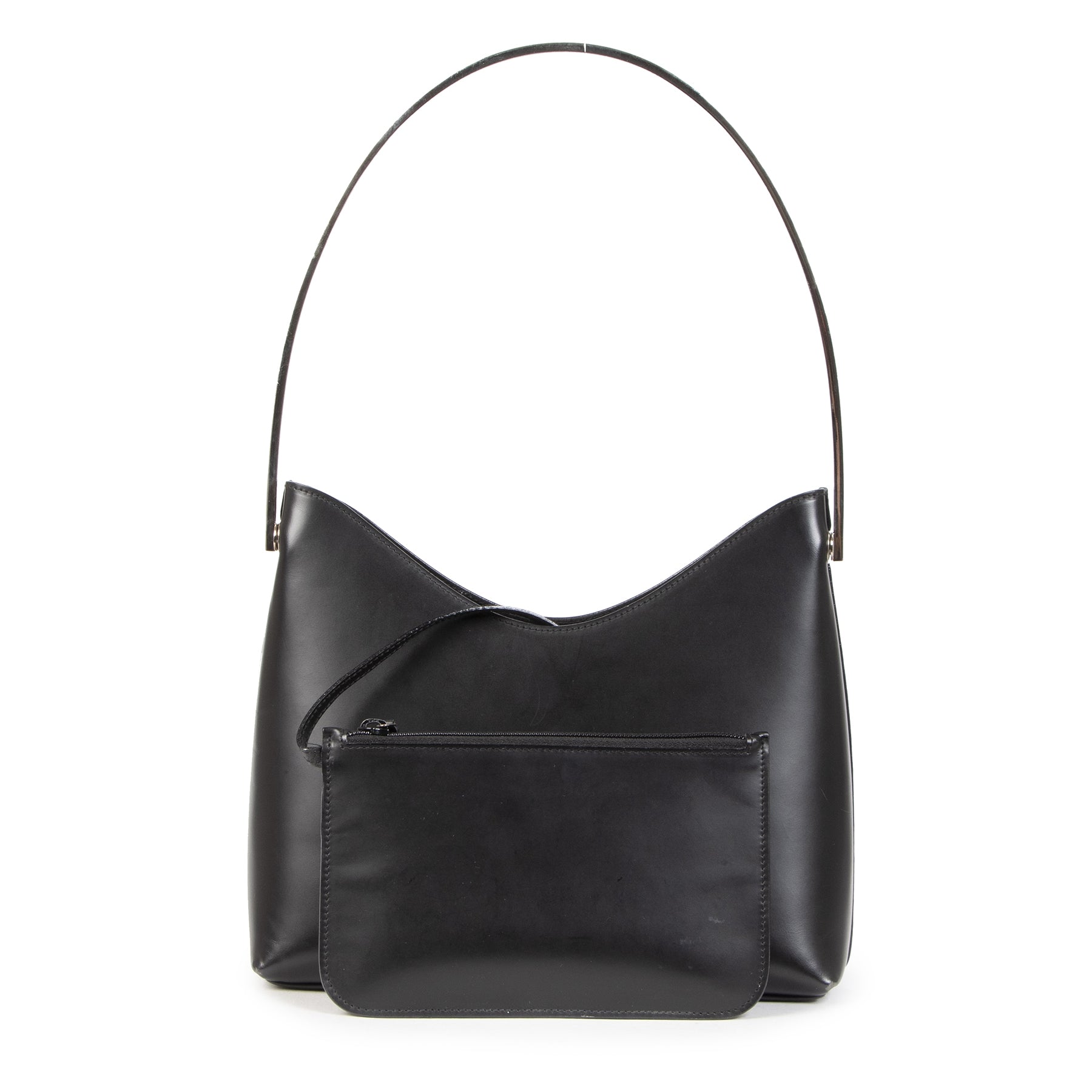 Authentic second-hand vintage Gucci Chrome Arc Shoulder bag buy online webshop LabelLOV