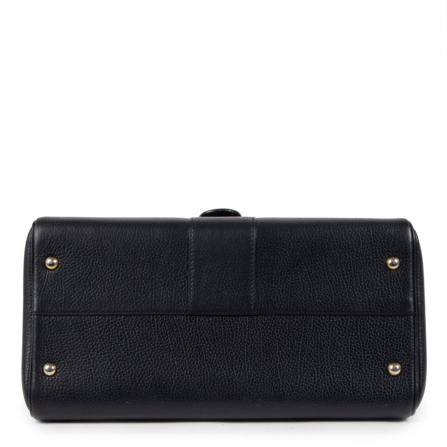 Buy authentic secondhand Delvaux Dark Blue Brillant MM at the right price safe and secure online webshop LabelLOV Luxury brand store Antwerp Belgium
