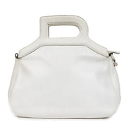Authentique seconde-main vintage Delvaux White D Top Handle Bag achète en ligne webshop LabelLOV