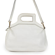 Authentieke tweedehands vintage Delvaux White D Top Handle Bag koop online webshop LabelLOV