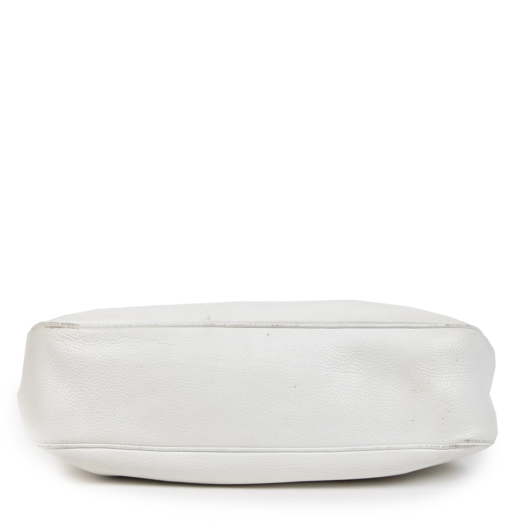 Authentic second-hand vintage Delvaux White D Top Handle Bag buy online webshop LabelLOV
