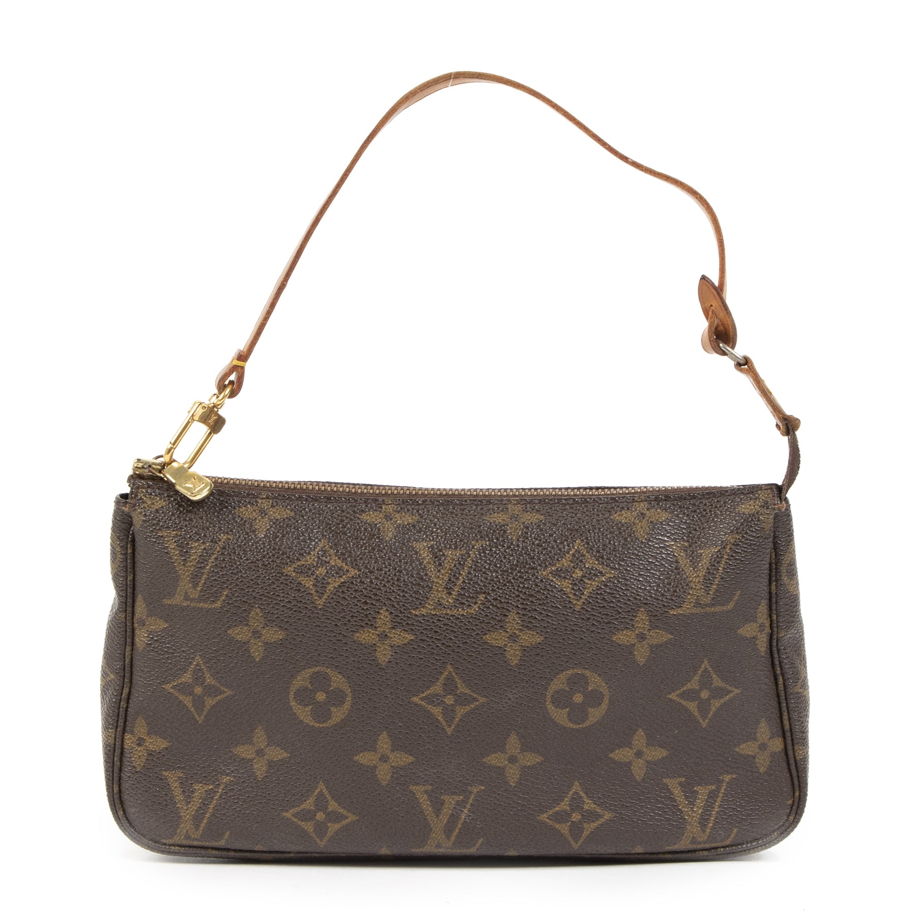 Authentic secondhand Louis Vuitton Monogram Pochette designer bags designer brands fashion luxury vintage webshop safe secure online shopping worldwide shipping delivery