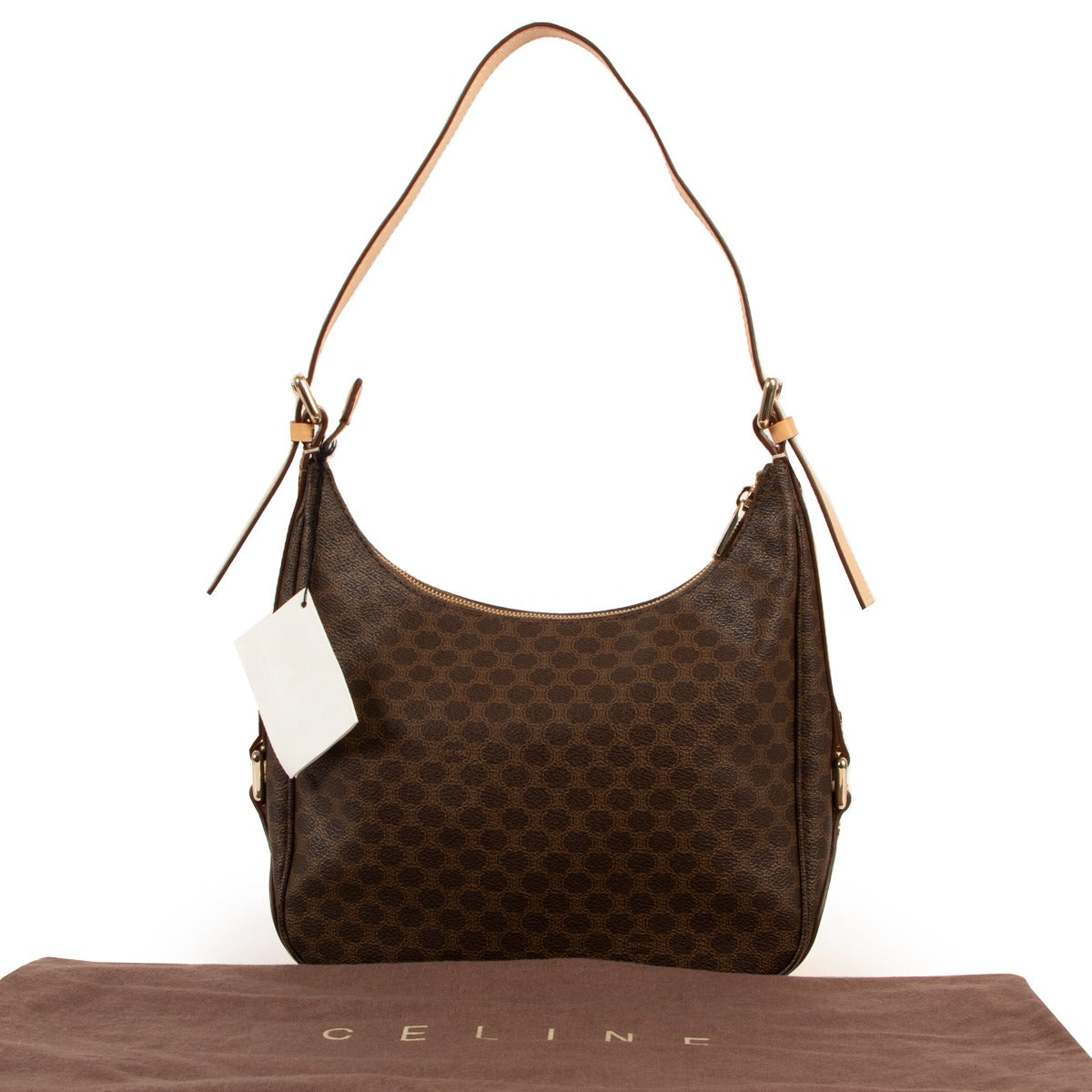Shop Vintage Celine Macadam Canvas Shoulder Bag at Labellov for the best price