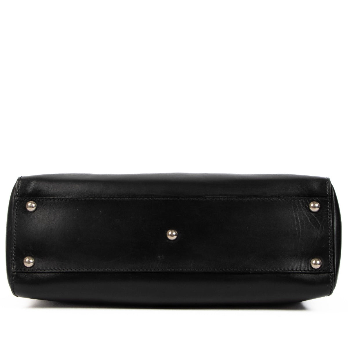 Fendi Black Leather/Python Peekaboo Monster Bag