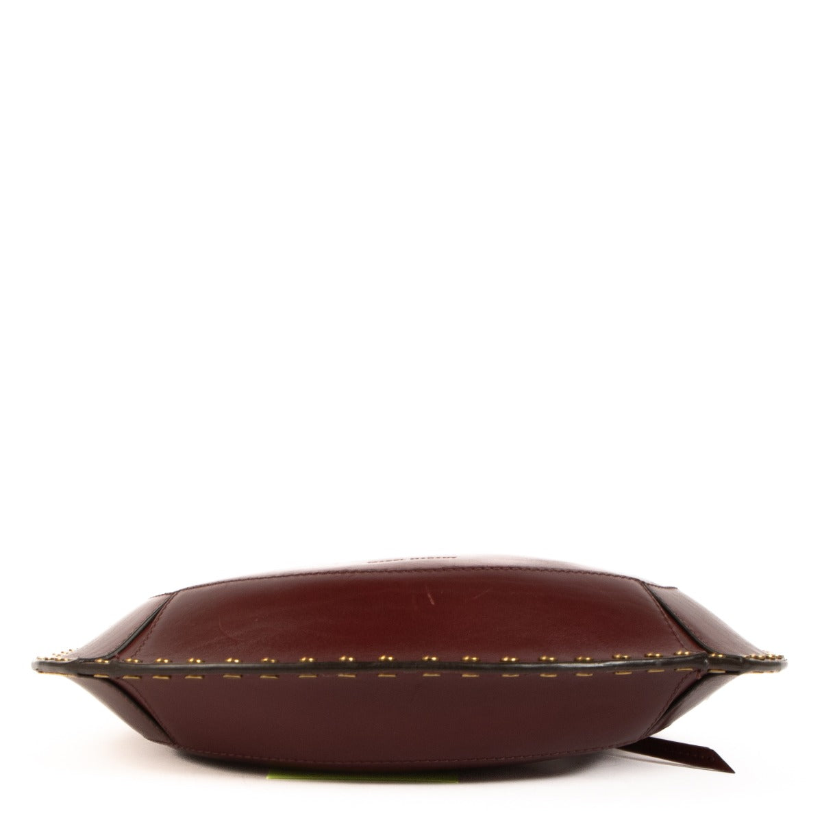 Sac hobo Naoko clouté en cuir bordeaux Isabel Marant