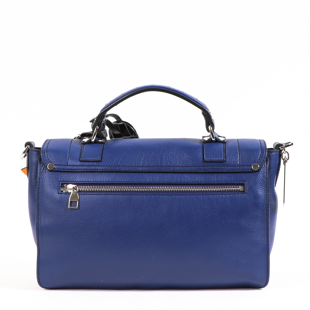 Proenza Blue Leather Topstitch PS1 Medium Tas