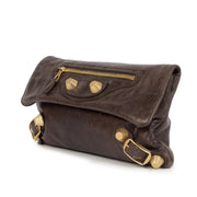 Balenciaga Giant 21 Envelope Clutch Brown