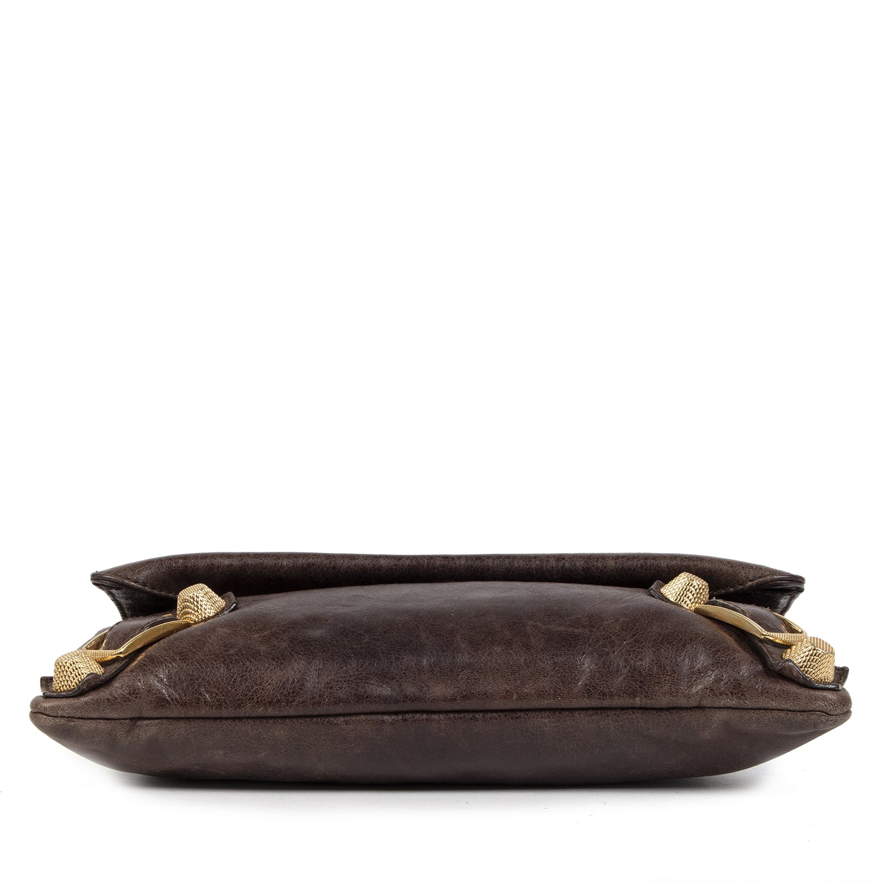Balenciaga Giant 21 Envelope Clutch Brown
