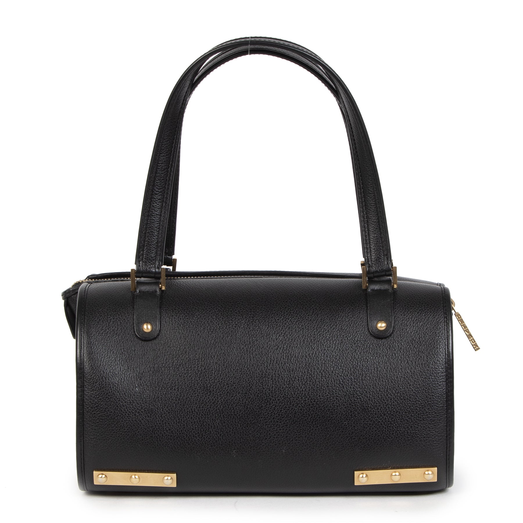 Authentieke tweedehands vintage Delvaux Black Le Astrid MM Bag koop online webshop LabelLOV