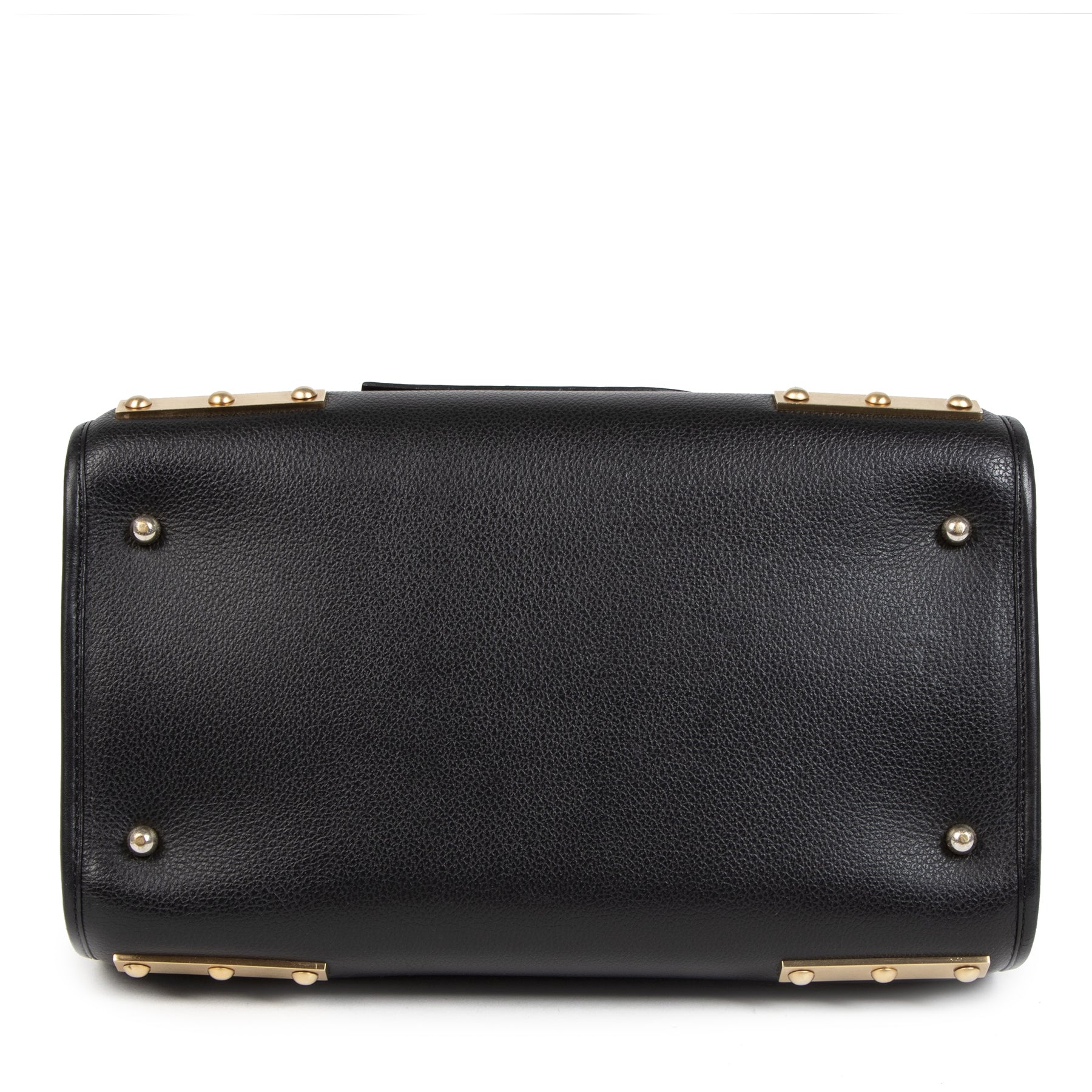 Authentique seconde-main vintage Delvaux Black Le Astrid MM Bag achète en ligne webshop LabelLOV