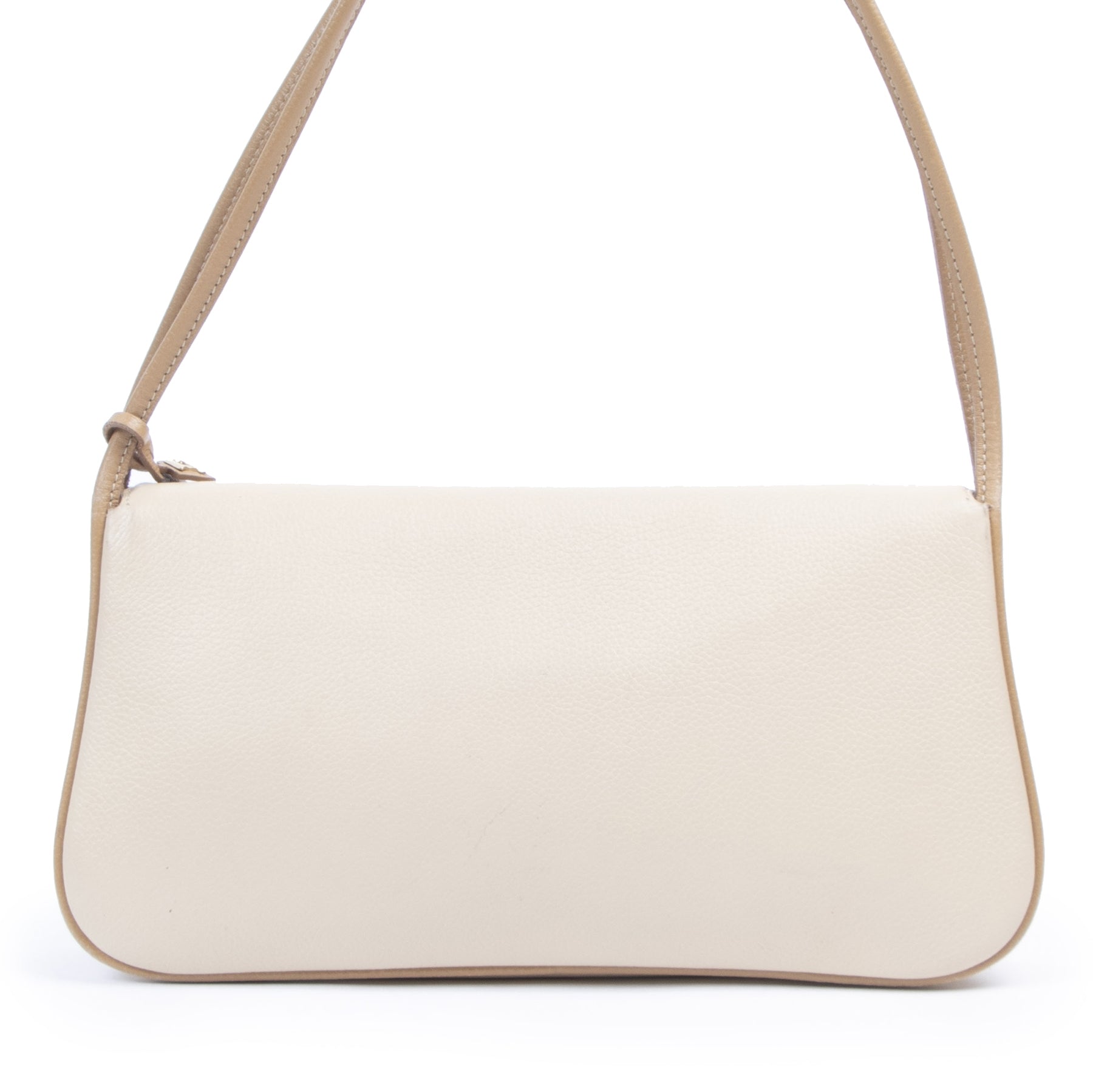 Authentic secondhand Delvaux Bague Cream Shoulder Bag designer bags fashion luxury vintage webshop safe secure online shopping