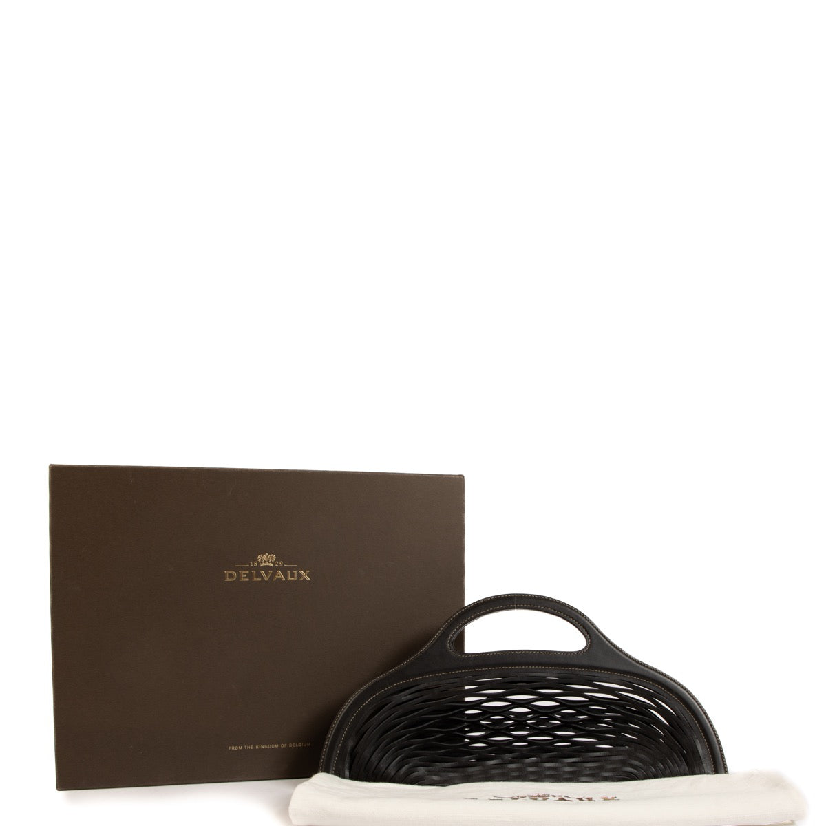 Shop safe online at Labellov in Antwerp, Brussels and Knokke this 100% authentic second hand Delvaux Black Limited Edition Kaisin Bag