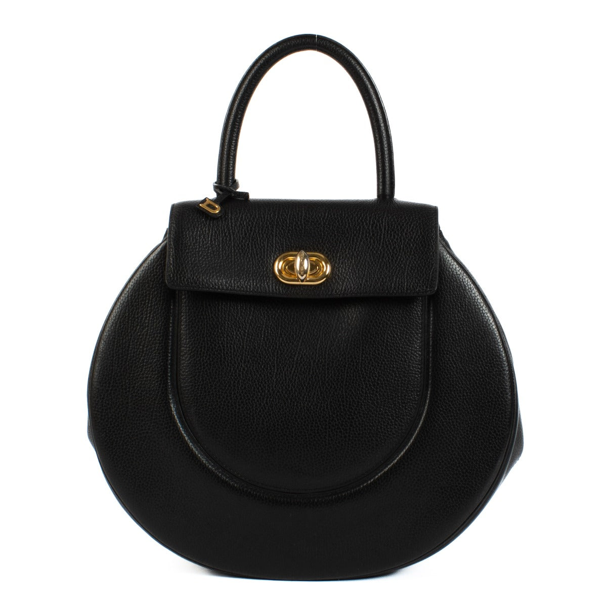 Shop 100% authentic Delvaux Black Leather Extase Galop Top Handle Bag at Labellov.com.