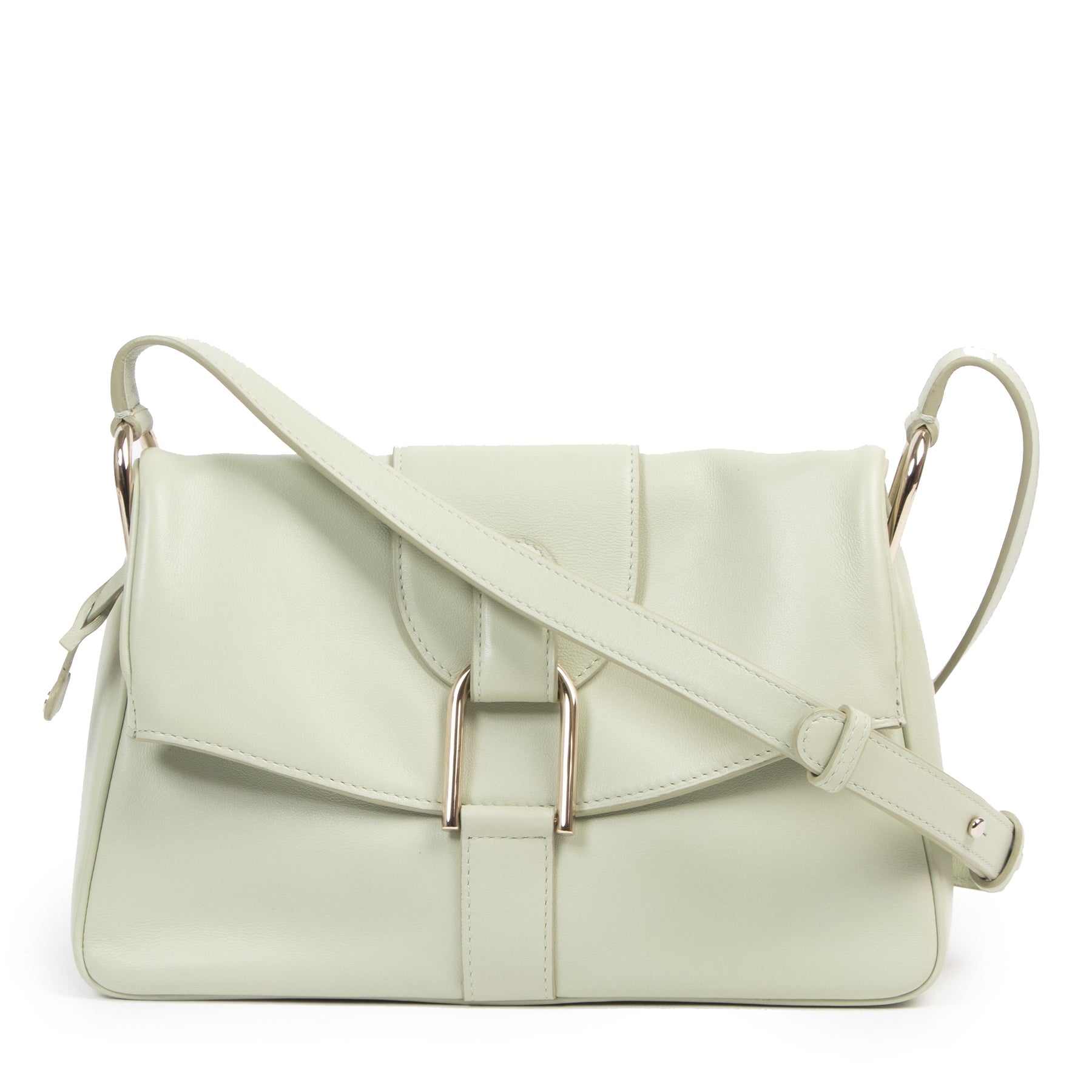 Authentique seconde-main vintage Delvaux Mint Givry Crossbody Bag achète en ligne webshop LabelLOV