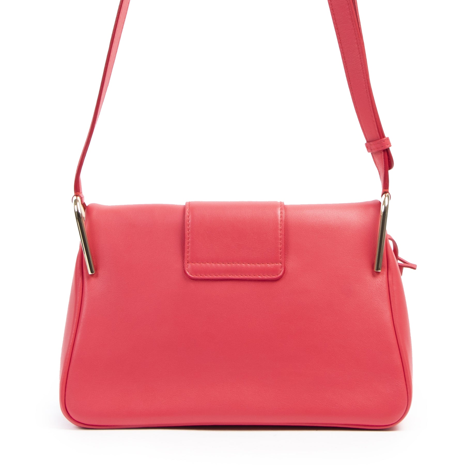Authentic second-hand vintage Delvaux Red Givry Crossbody Bag buy online webshop LabelLOV