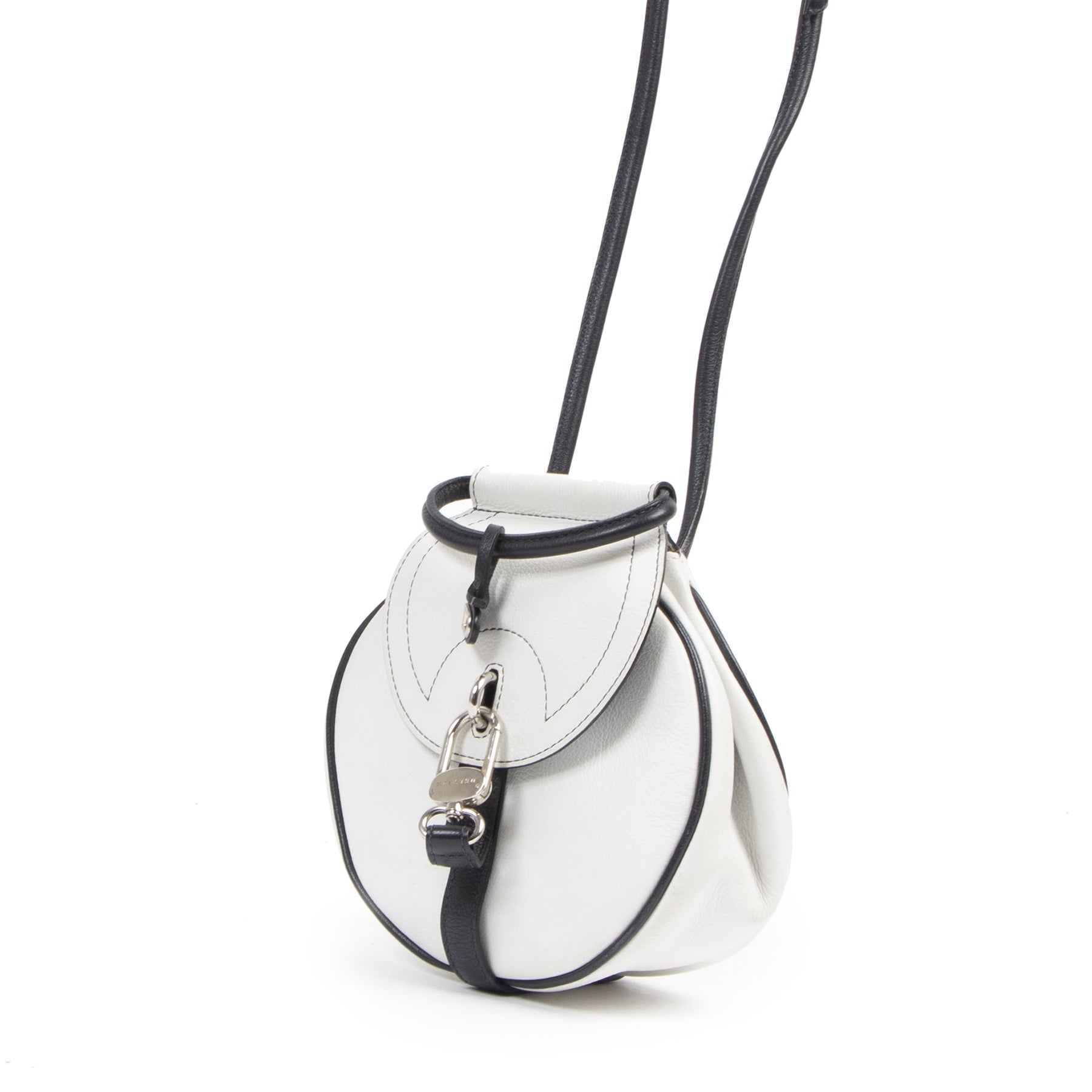 Delvaux Cerceau Mini White Crossbody Bag