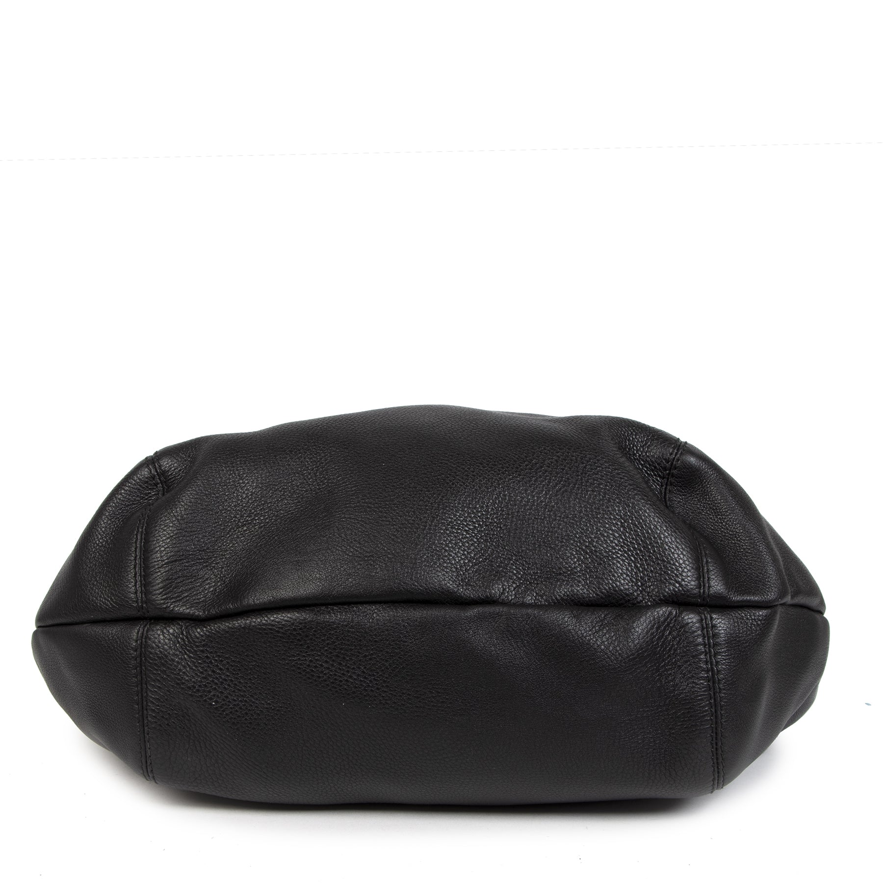 Authentic second-hand vintage Gucci Black Techno XL Hobo Bag buy online webshop LabelLOV
