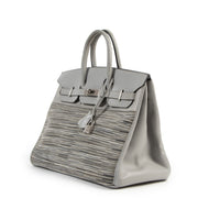 Hermès Birkin vibrato 35cm gris perle box calf BRUSHED hardware