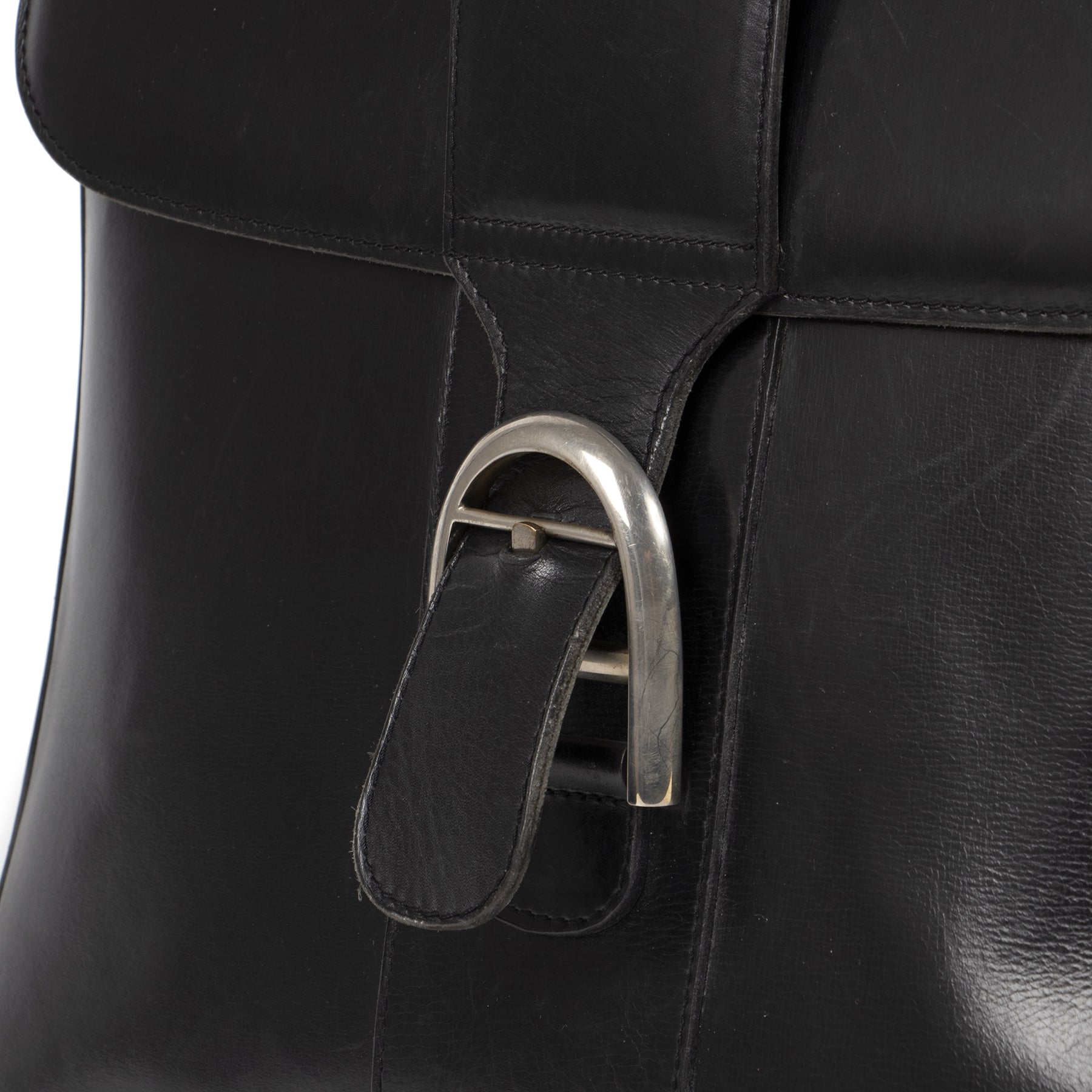 Authentieke Tweedehands Delvaux Black Leather Brillant GM juiste prijs veilig online shoppen luxe merken webshop winkelen Antwerpen België mode fashion