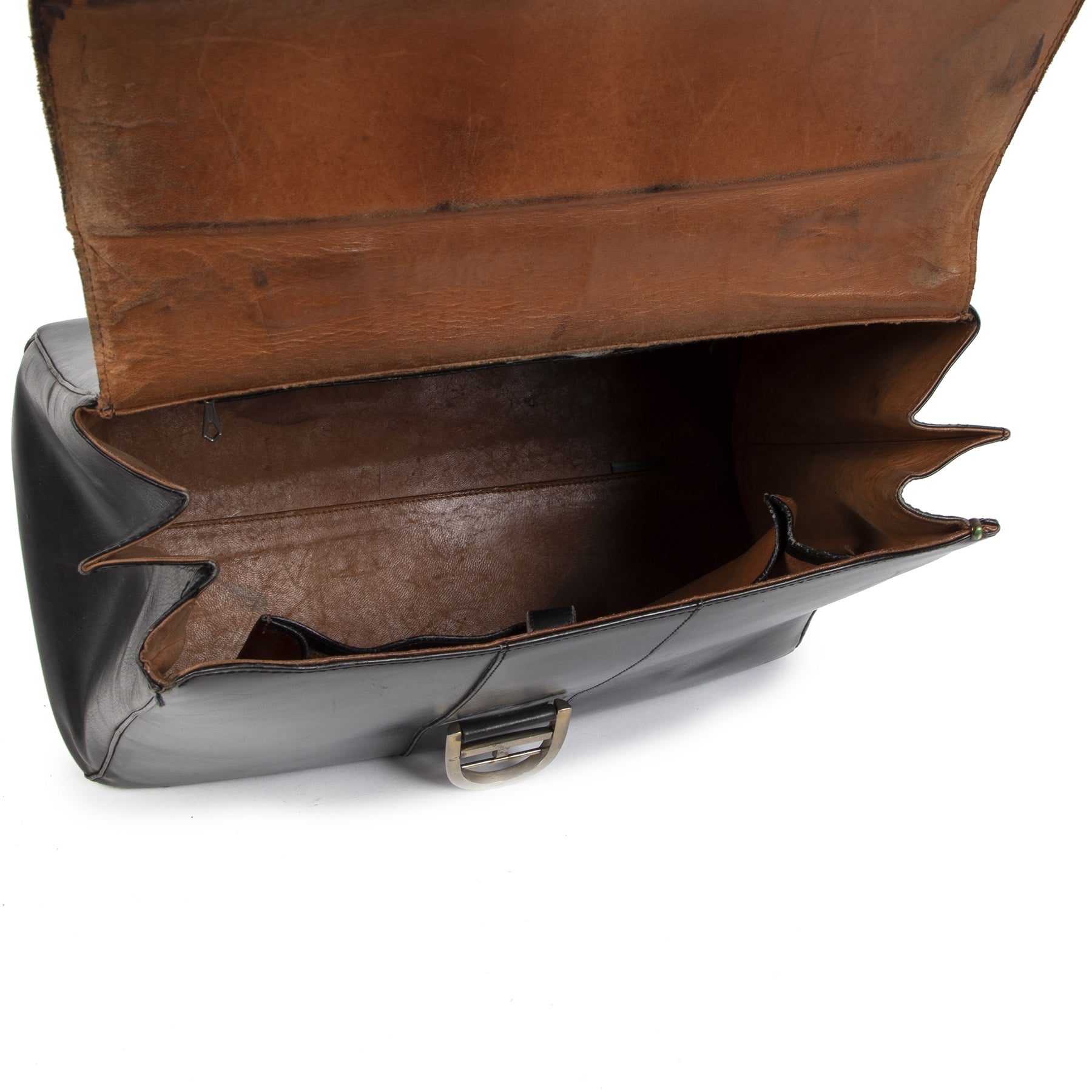 Authentic secondhand Delvaux Black Leather Brillant GM designer bags designer brands fashion luxury vintage webshop safe secure online shopping worldwide shipping Antwerp Belgium