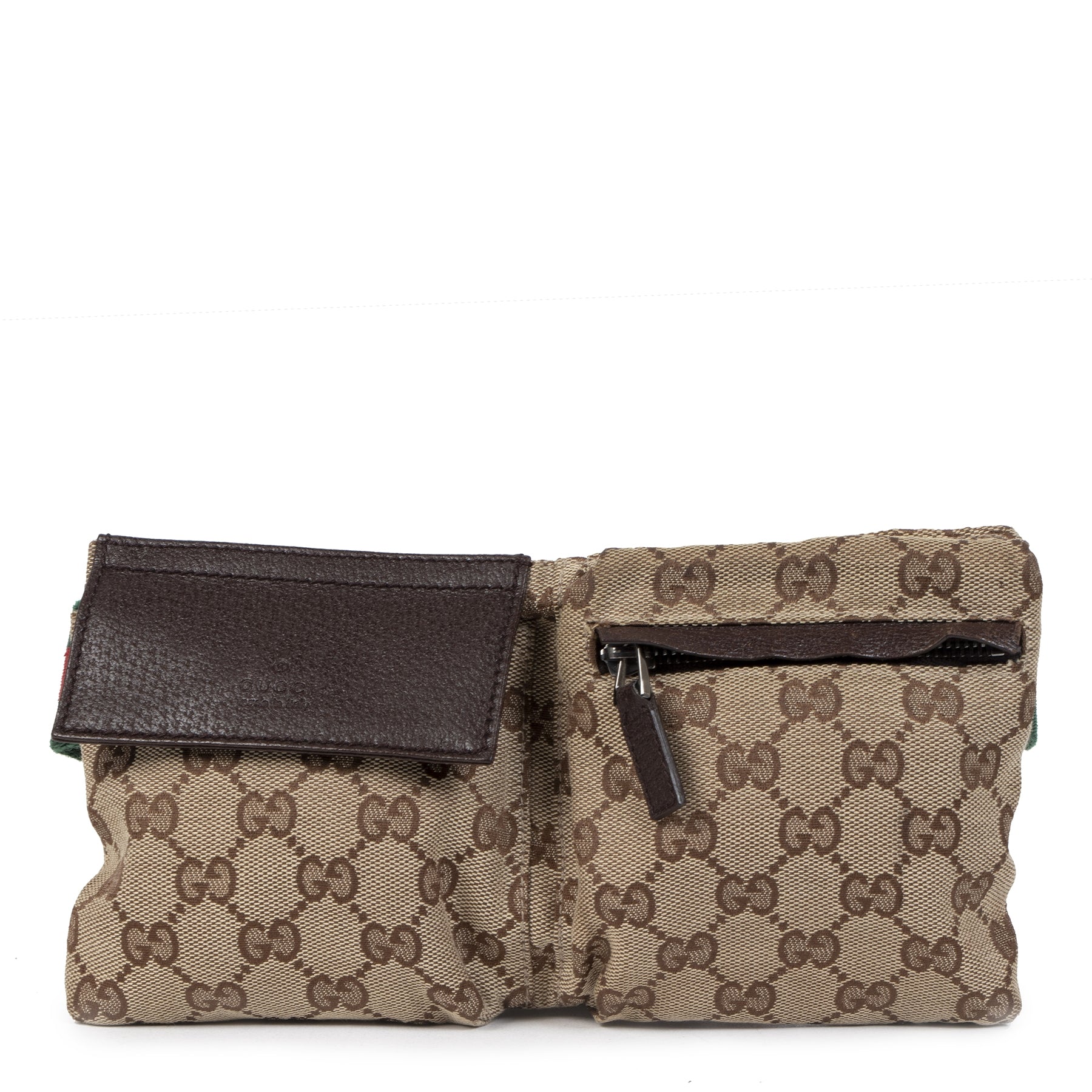 Authentic secondhand Gucci GG Monogram Web Belt Bag designer bags designer brands fashion safe secure online shopping worldwide shipping delivery