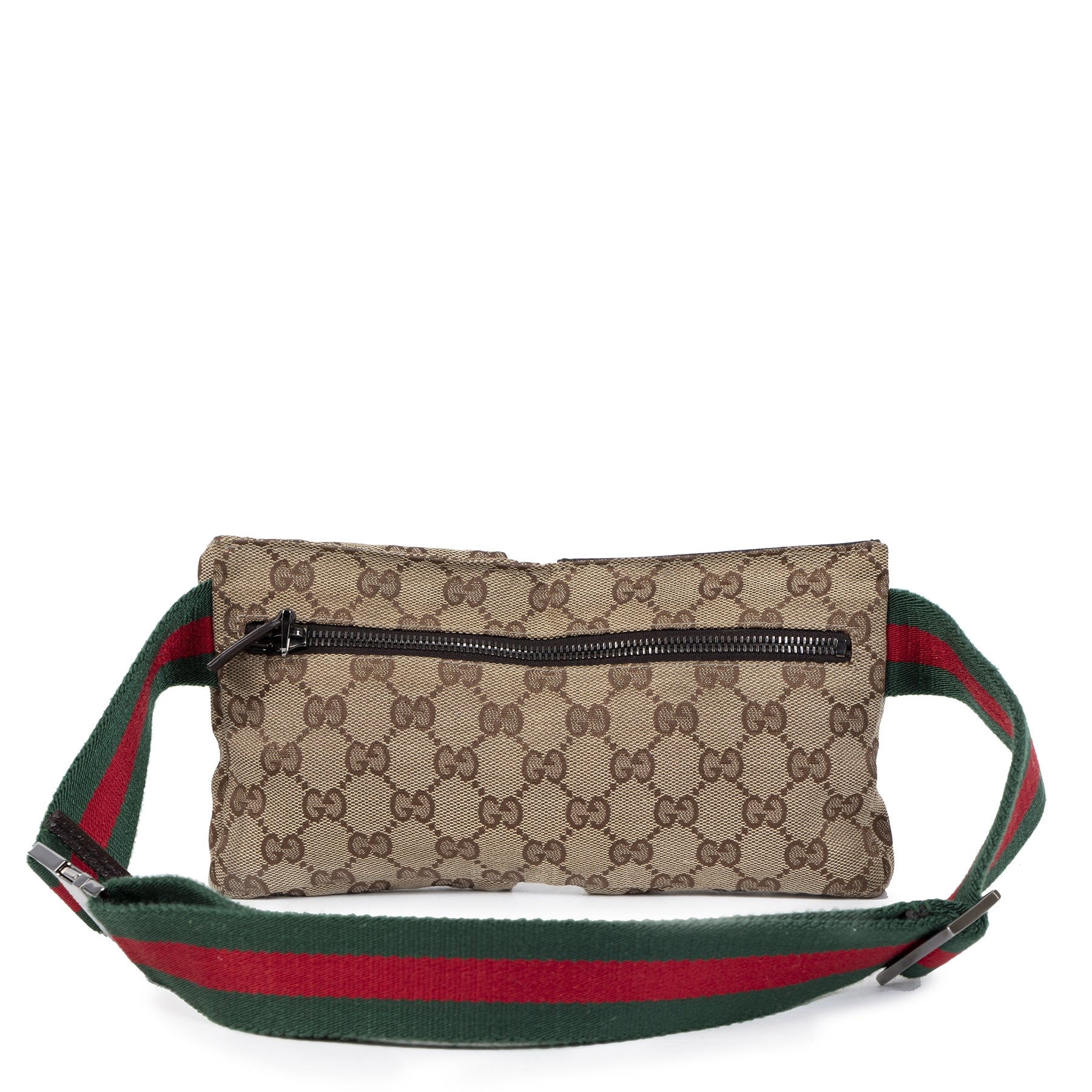 Authentic secondhand Gucci GG Monogram Web Belt Bag designer bags designer brands fashion safe secure online shopping worldwide shipping delivery