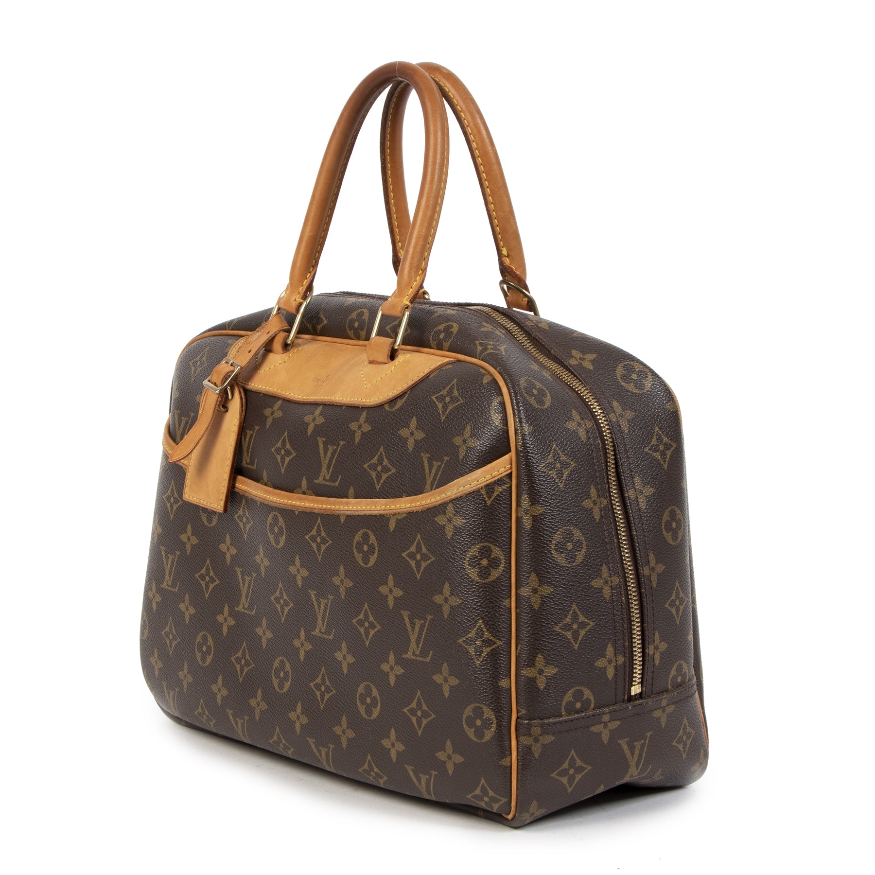 Authentieke Tweedehands Louis Vuitton Deauville Monogram Bag juiste prijs veilig online shoppen luxe merken webshop winkelen Antwerpen België mode fashion