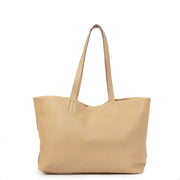 Authentieke Tweedehands Prada Beige Leather Tote Bag juiste prijs veilig online shoppen luxe merken webshop winkelen Antwerpen België mode fashion