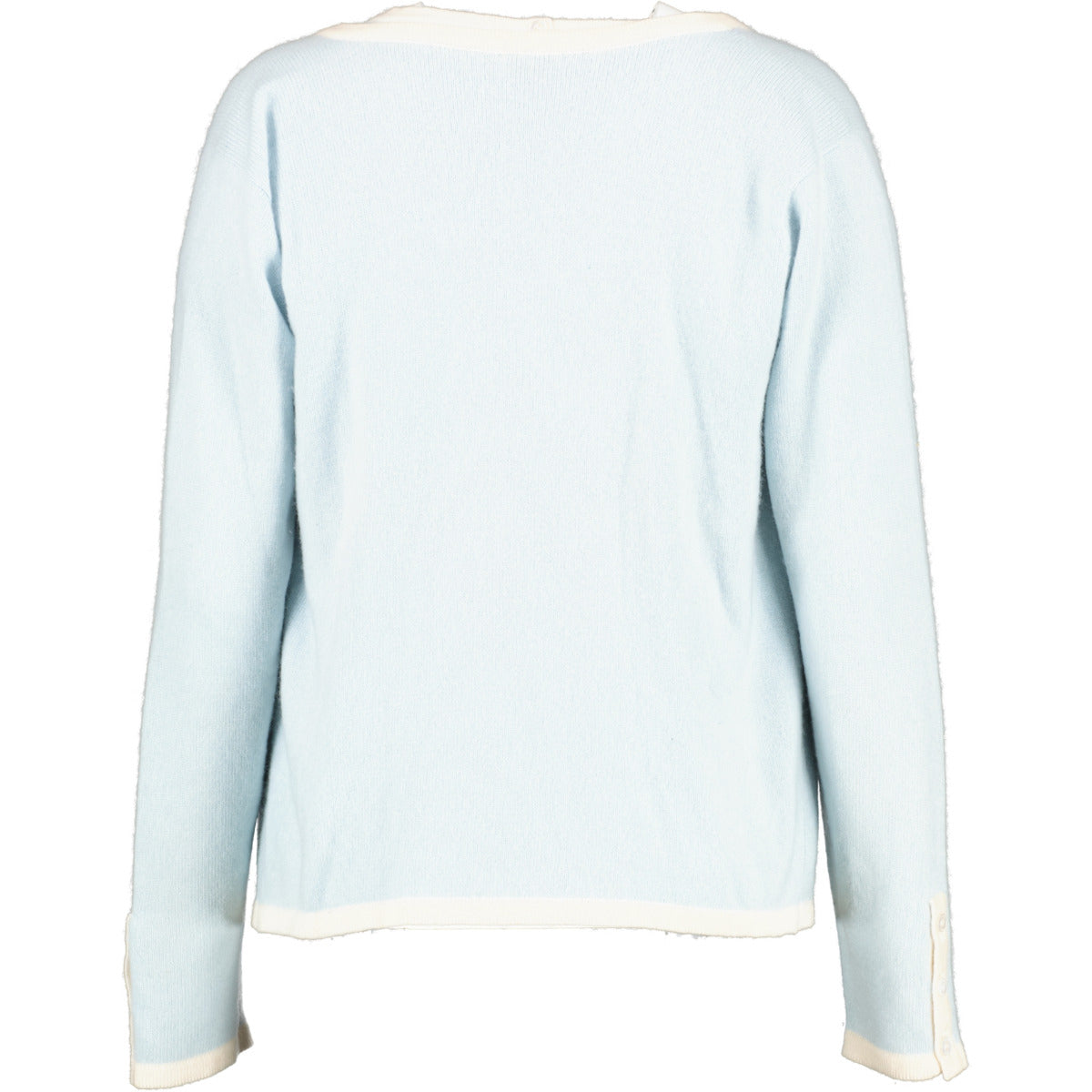 shop authentic second hand designer Chanel Vintage Baby Blue Cashmere Cardigan & Pullover Set at Labellov