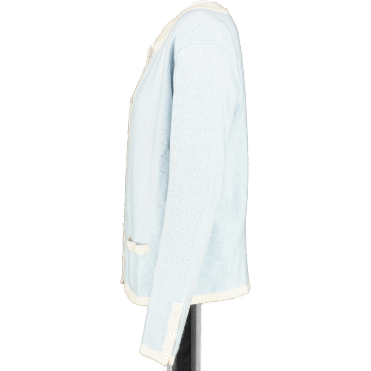shop authentic second hand designer Chanel Vintage Baby Blue Cashmere Cardigan & Pullover Set at Labellov