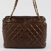 Shop 100% authentic second hand Chanel Brown Vintage Tote Bag on Labellov.com