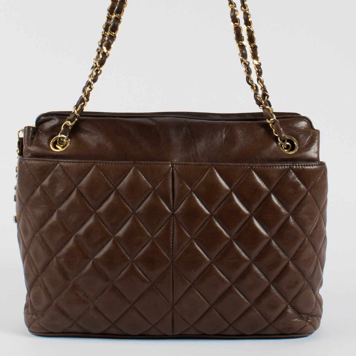 Shop 100% authentic second hand Chanel Brown Vintage Tote Bag on Labellov.com