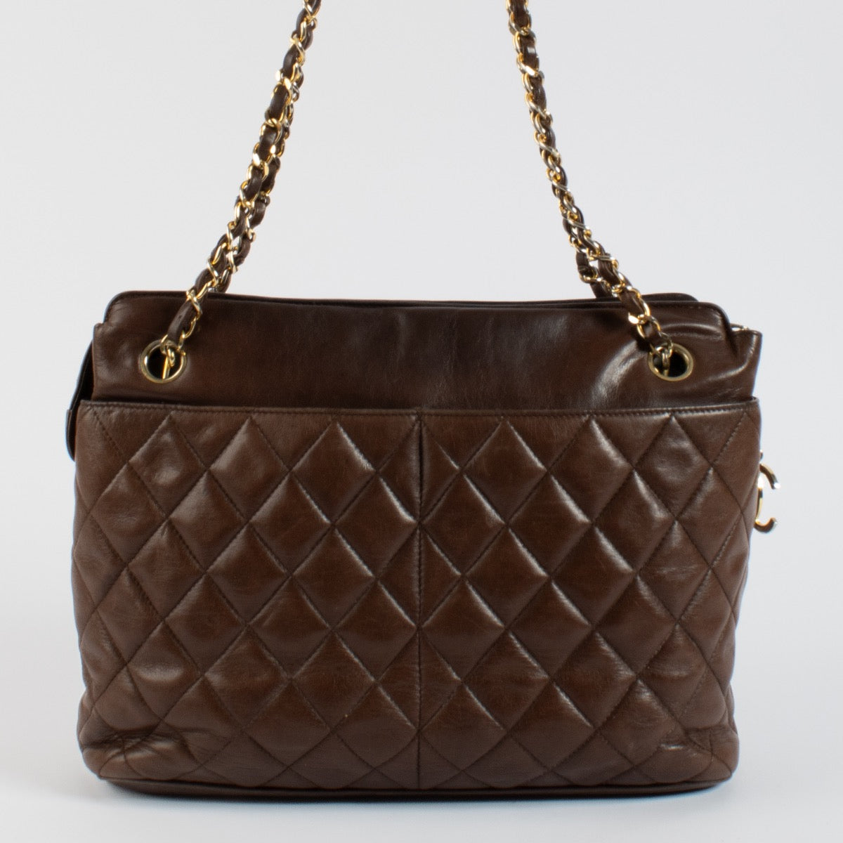 Shop 100% authentic second hand Chanel Brown Vintage Tote Bag on Labellov.com