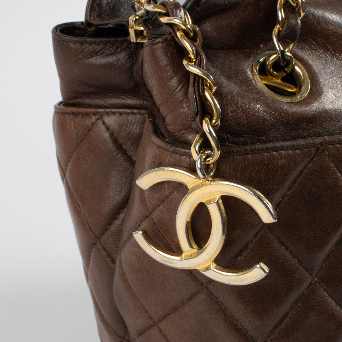 Shop 100% authentic second hand Chanel Brown Vintage Tote Bag on Labellov.com
