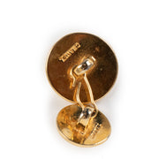 Chanel Vintage CC Flap Bag Gold-Plated Cufflinks