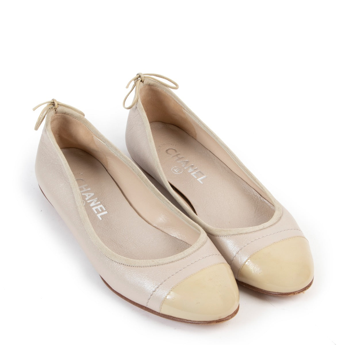 Buy an authentic pair of second hand Chanel Pink Ballerinas Size 39 at Labellov