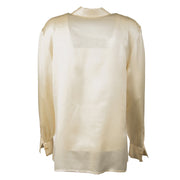 Chanel Cream Silk Blouse