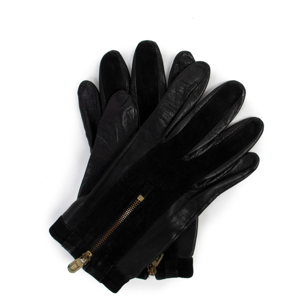 Delvaux Black Leather Gloves