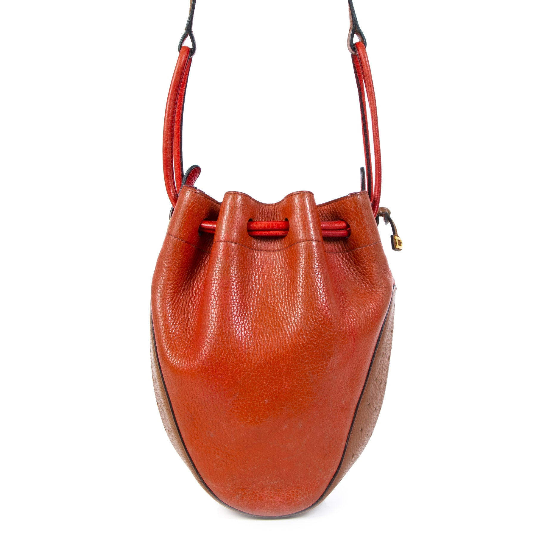 Buy Secondhand Delvaux Multicolor Bucket Bag at the right price online safe and secure LabelLOV luxury brand webshop Antwerp Belgium