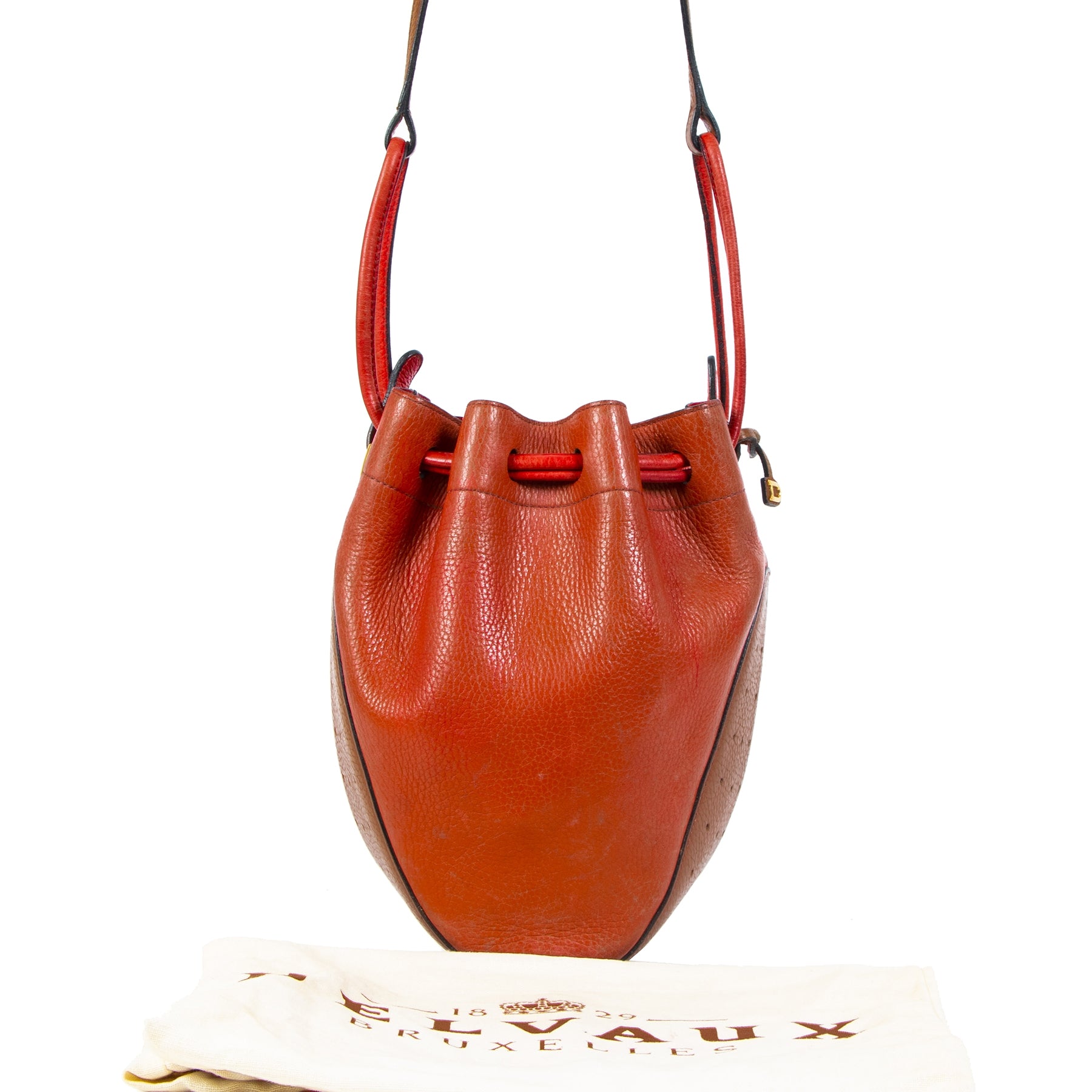 Koop Tweedehands Delvaux Multicolor Bucket Bag aan de juiste prijs in alle veiligheid LabelLOV luxe merken webshop Antwerpen België