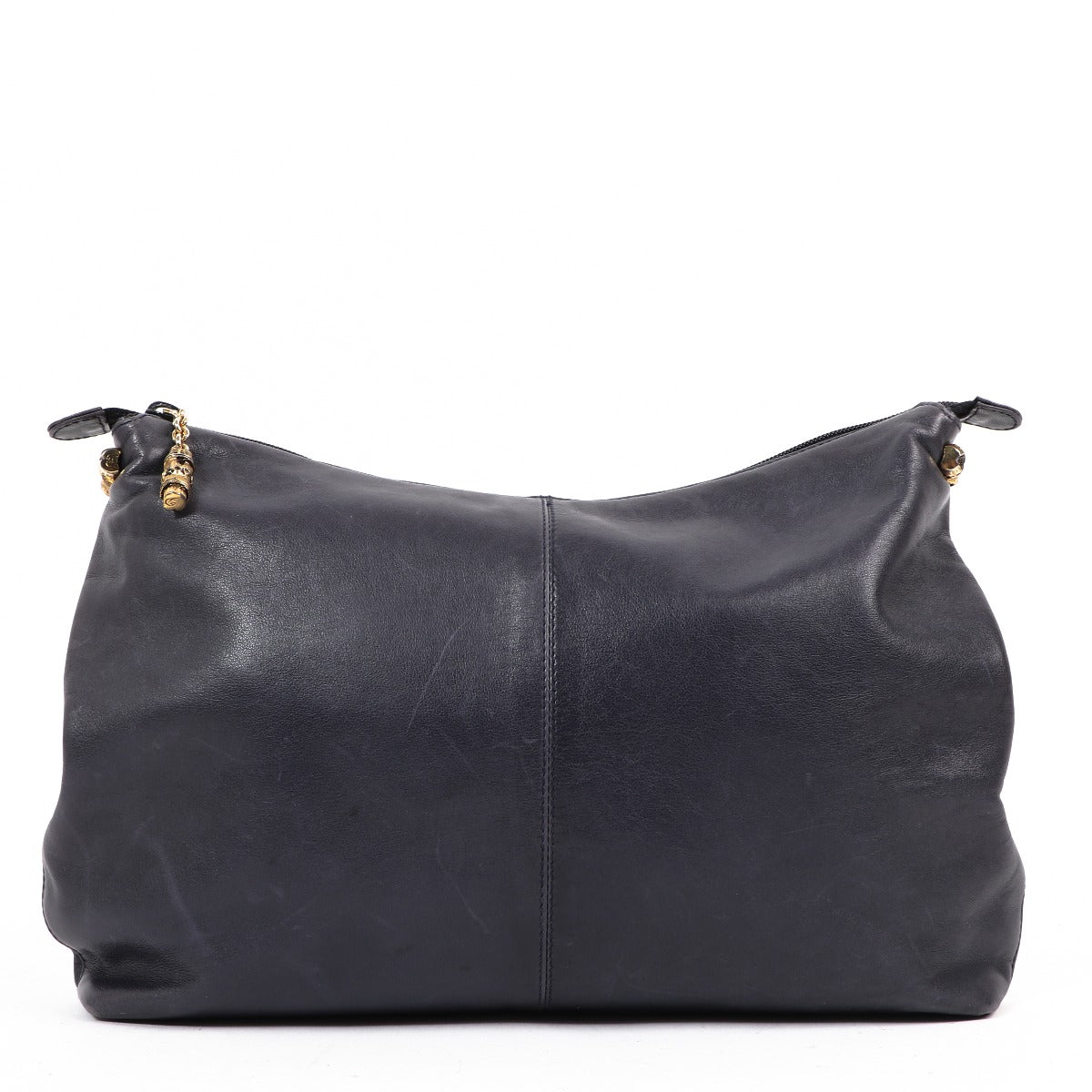 Buy an authentic second-hand Gucci Navy Blue Leather Clutch in good condition at Labellov in Antwerp.